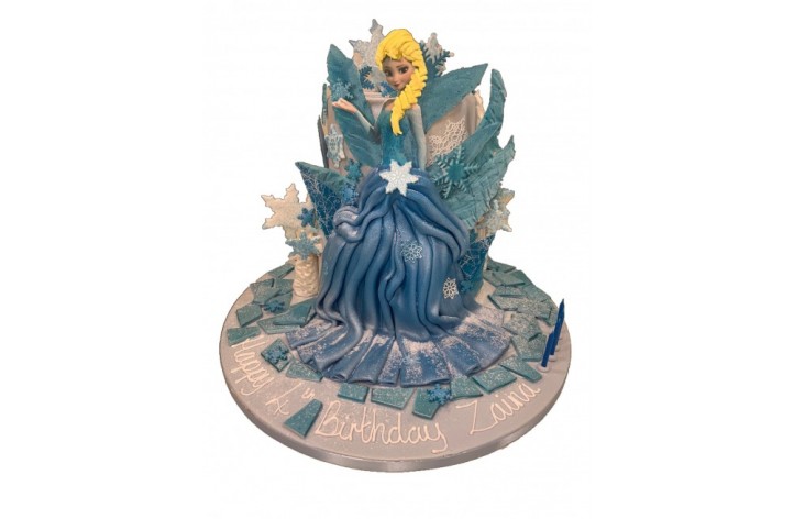 Elsa Dress Tiered Cake
